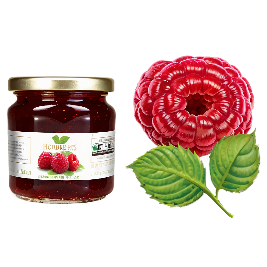 Organic Raspberry Jam Png Snd PNG
