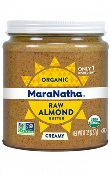 Organic Raw Almond Butter Jar PNG