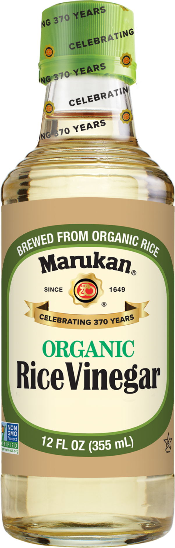 Organic Rice Vinegar Bottle Marukan PNG