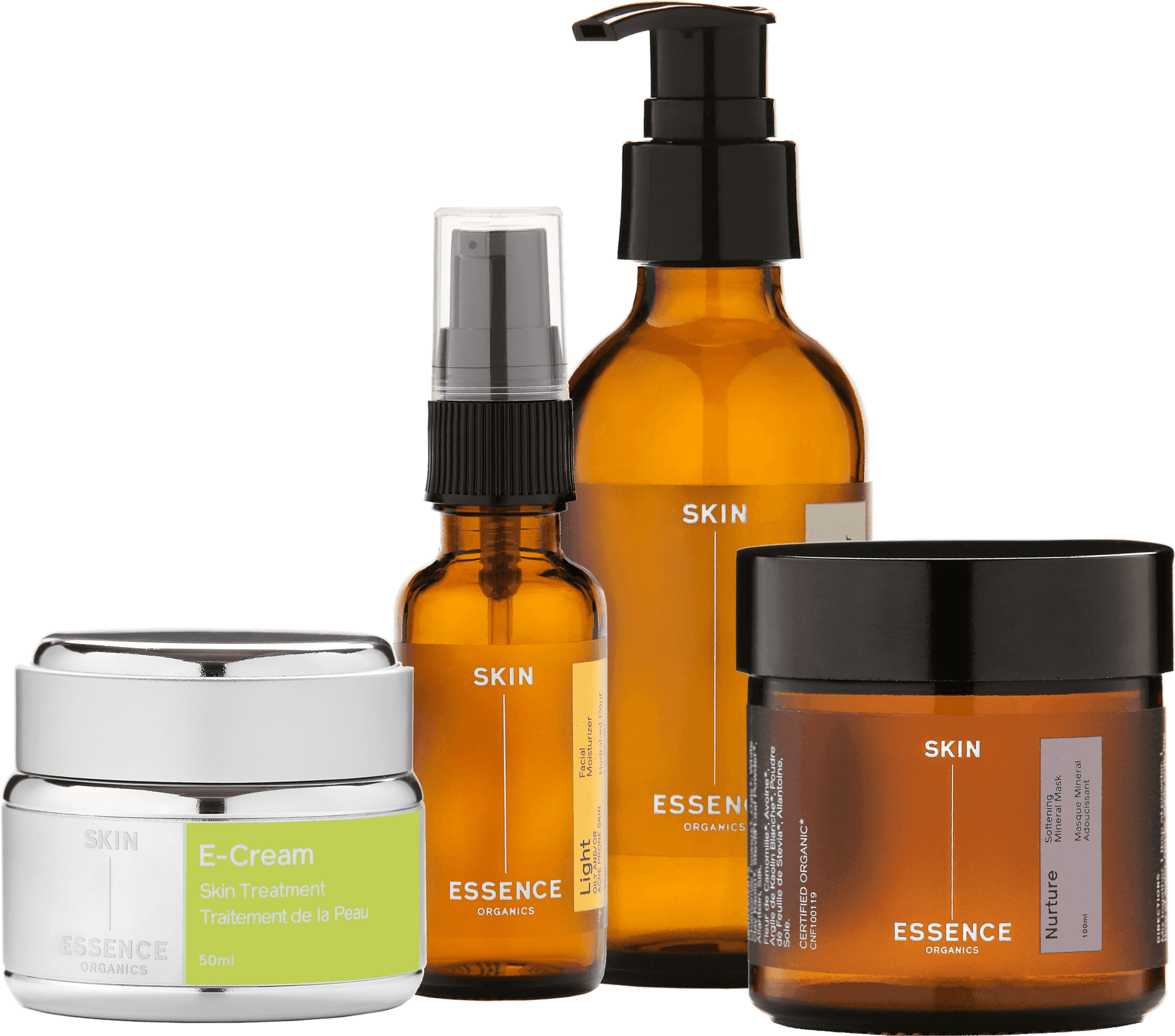 Organic Skincare Products Collection PNG