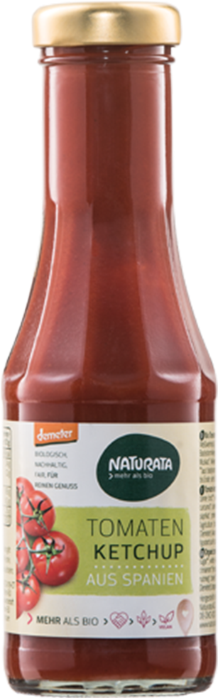Organic Spanish Tomato Ketchup Bottle PNG