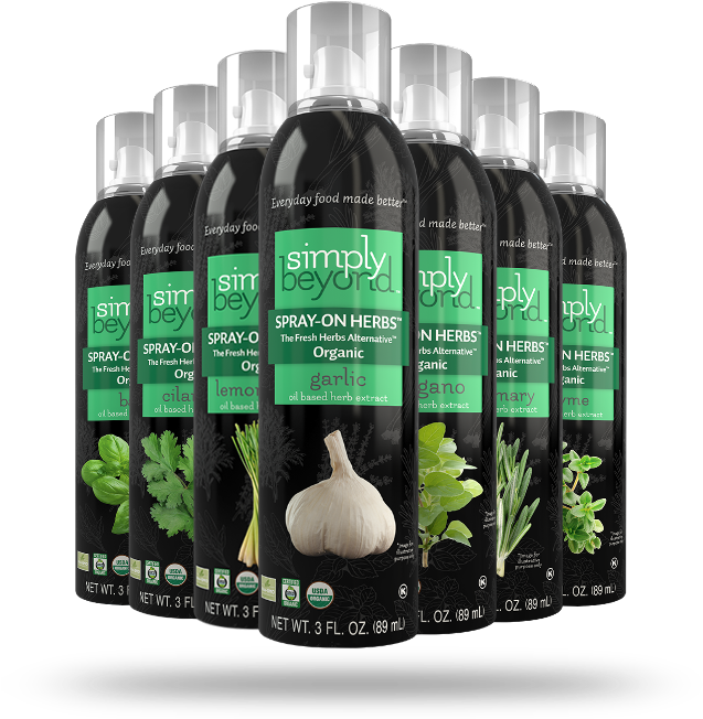Organic Spray On Herbs Collection PNG