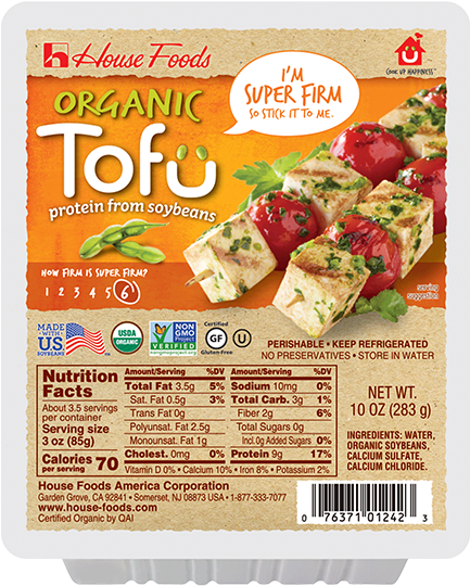 Organic Super Firm Tofu Package PNG