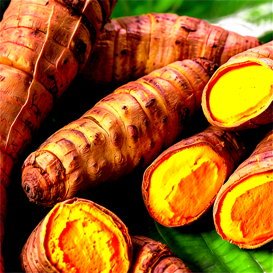Organic Turmeric Root Png Uiw PNG
