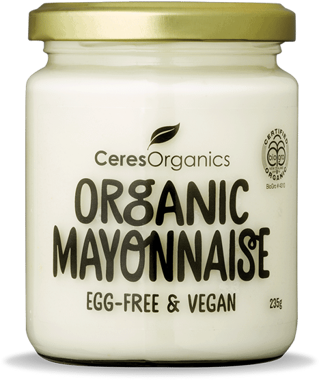 Organic Vegan Mayonnaise Jar PNG
