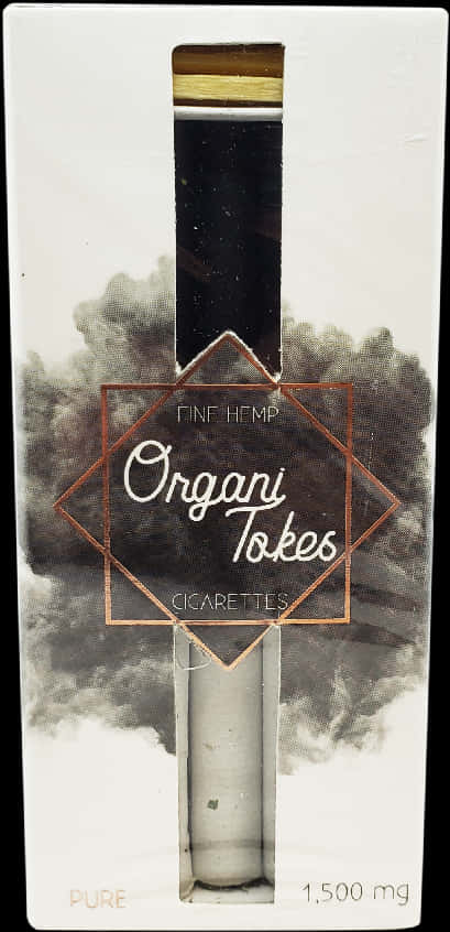 Organitokes Hemp Cigarette Packaging PNG