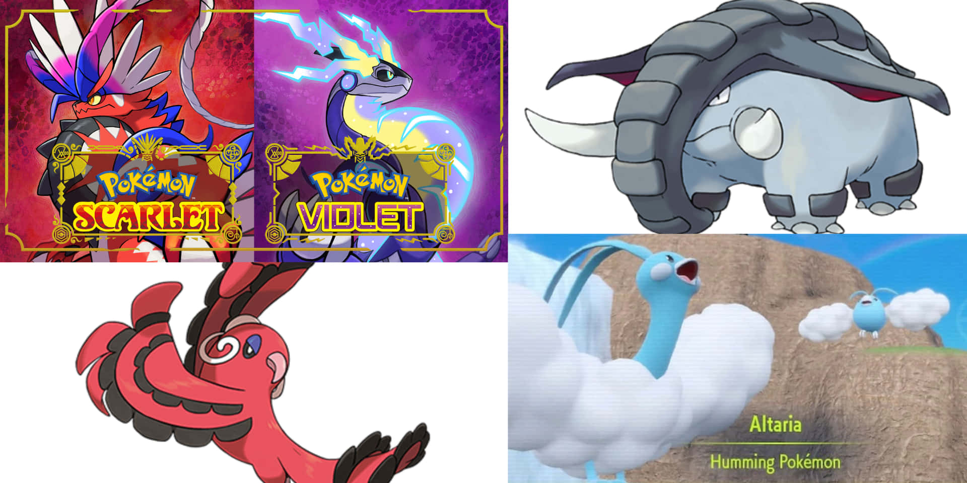 Oricorio Pokémon-collage Wallpaper
