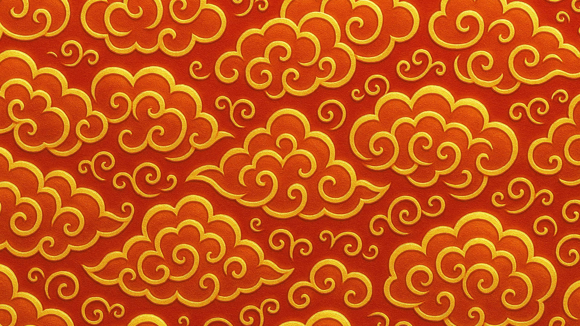 Oriental Cloud Pattern Wallpaper