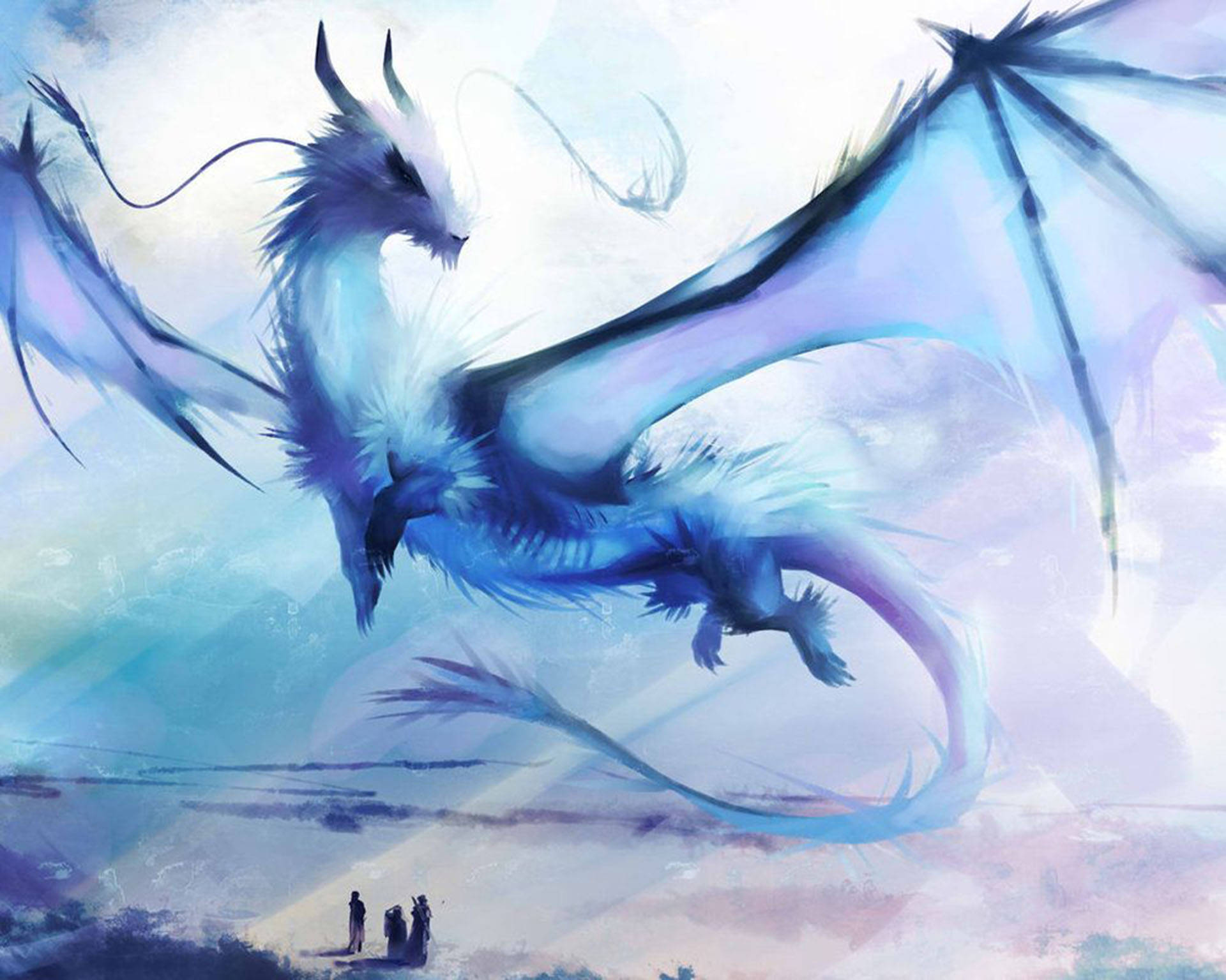 Orientalsk Ice Dragon Wallpaper