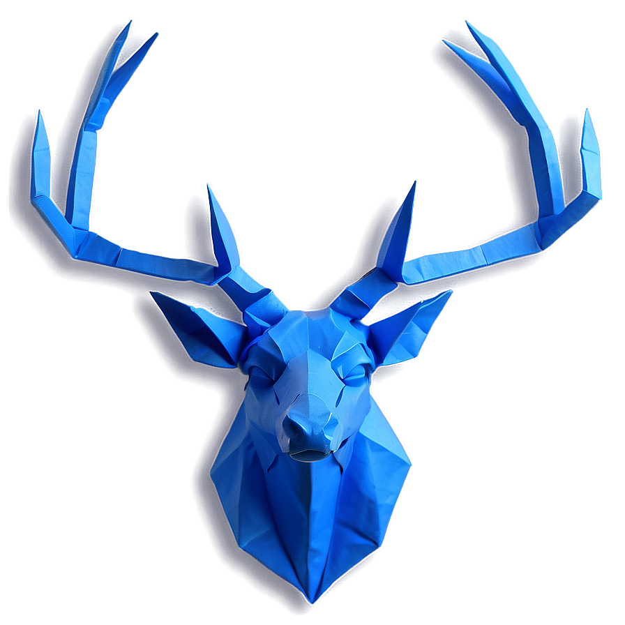 Origami Deer Head Paper Design Png Itl PNG