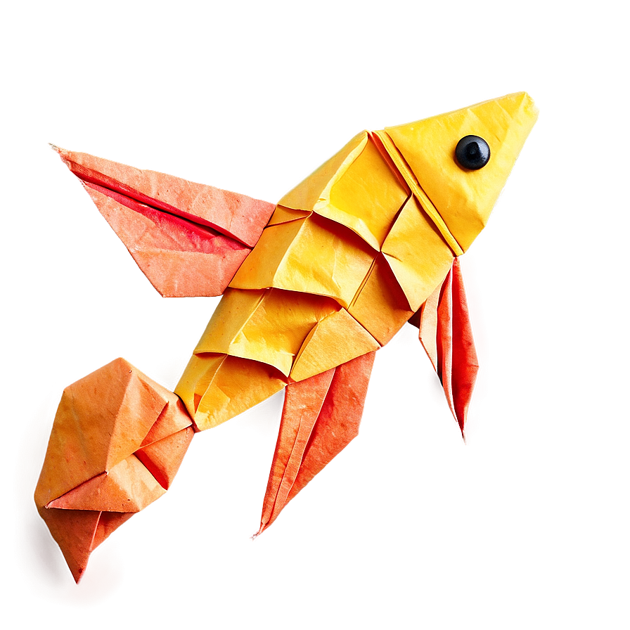 Origami Fish Art Png Grr36 PNG