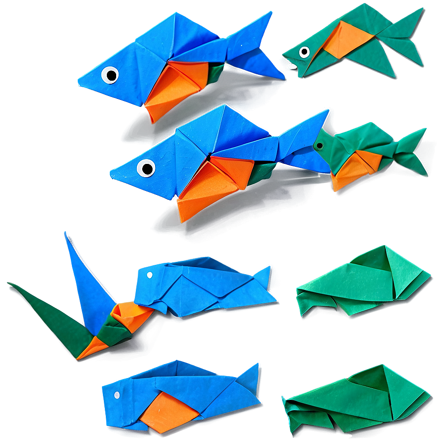 Origami Fish Art Png Uxk81 PNG