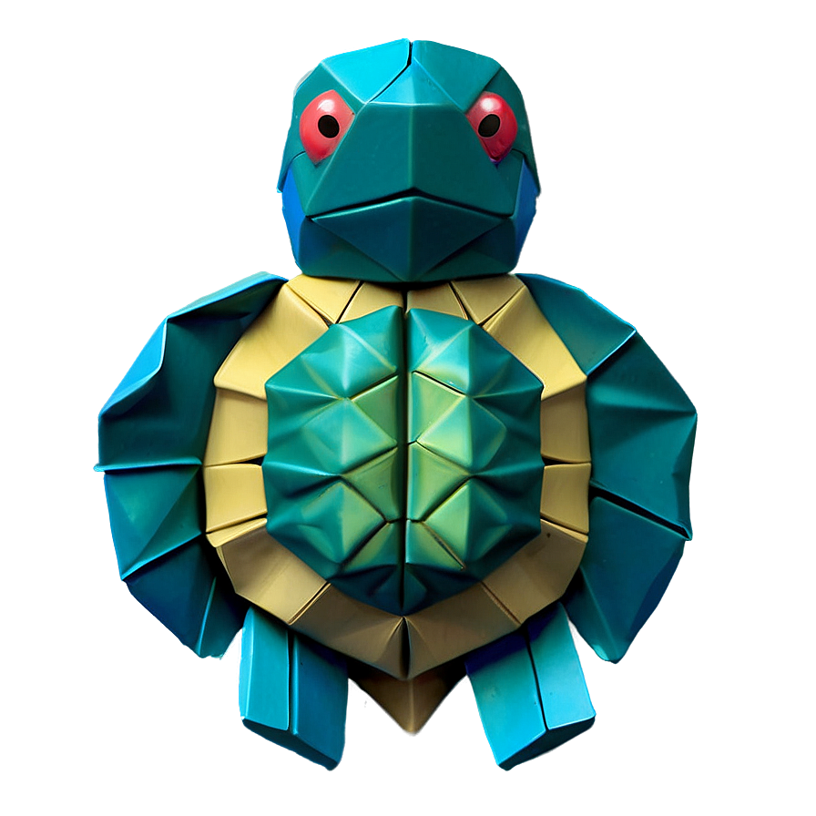 Origami Turtle Design Png 06242024 PNG