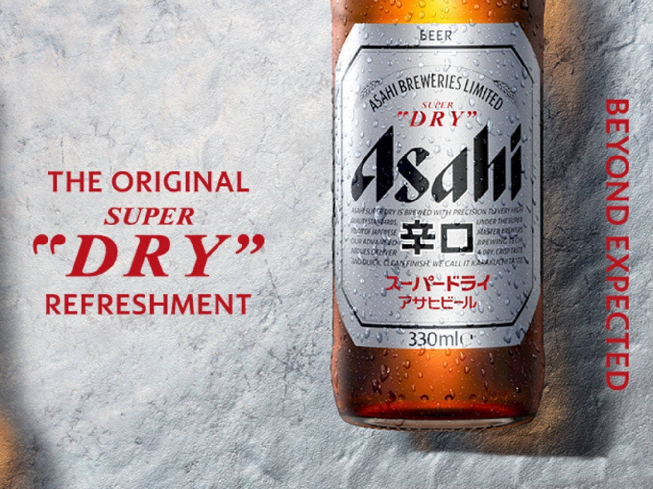 Original Asahi Super Dry Refreshment Wallpaper