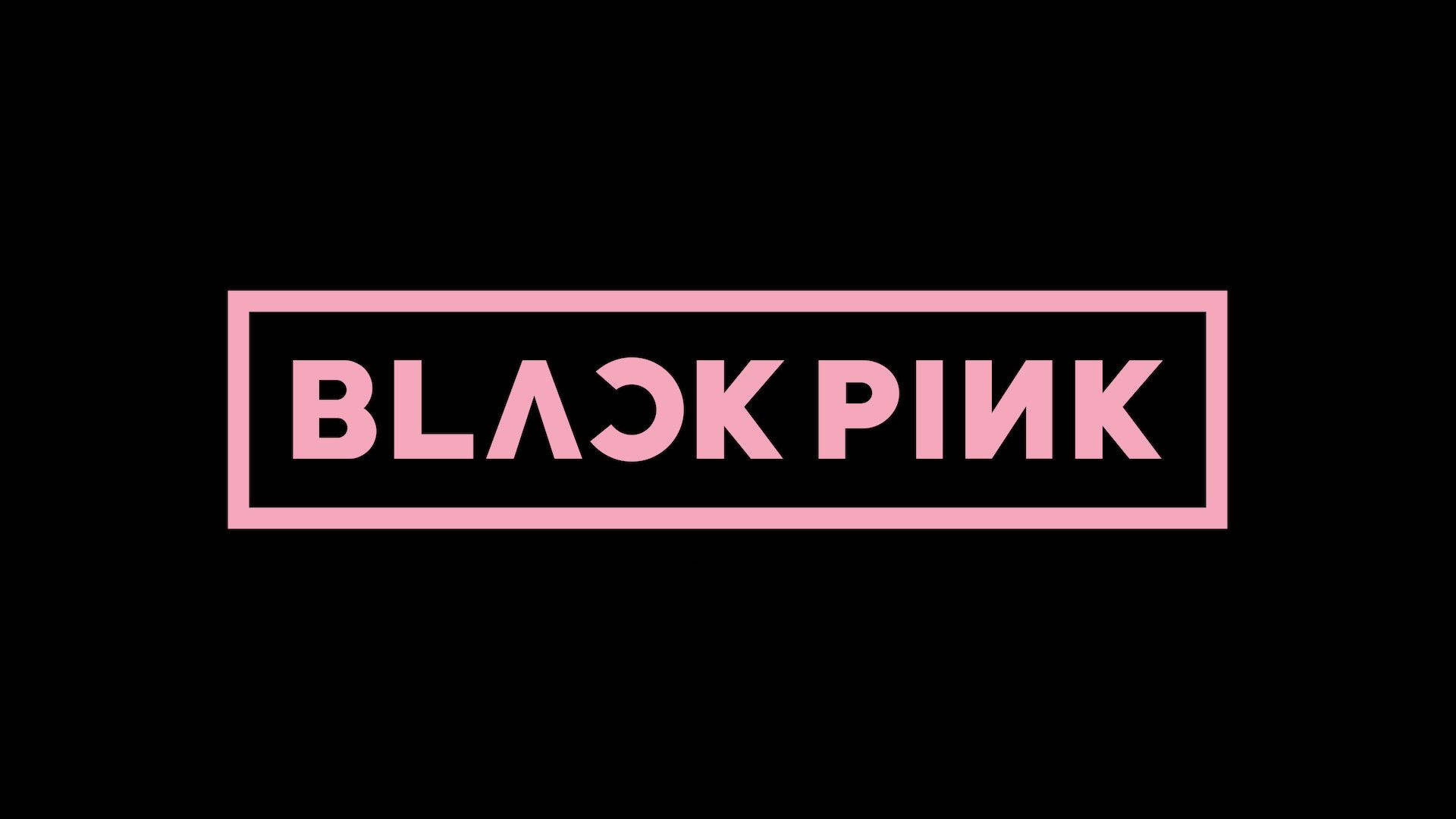 Original Blackpink Logo On Black Wallpaper
