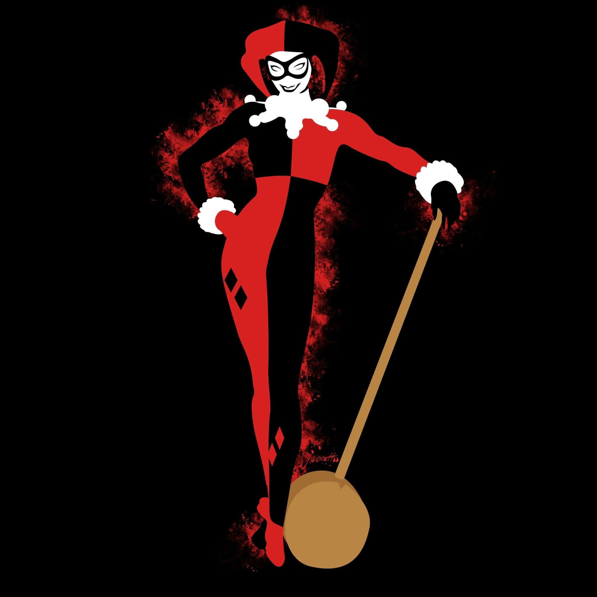 Feel the fear of falling for the madness of Original Harley Quinn Wallpaper