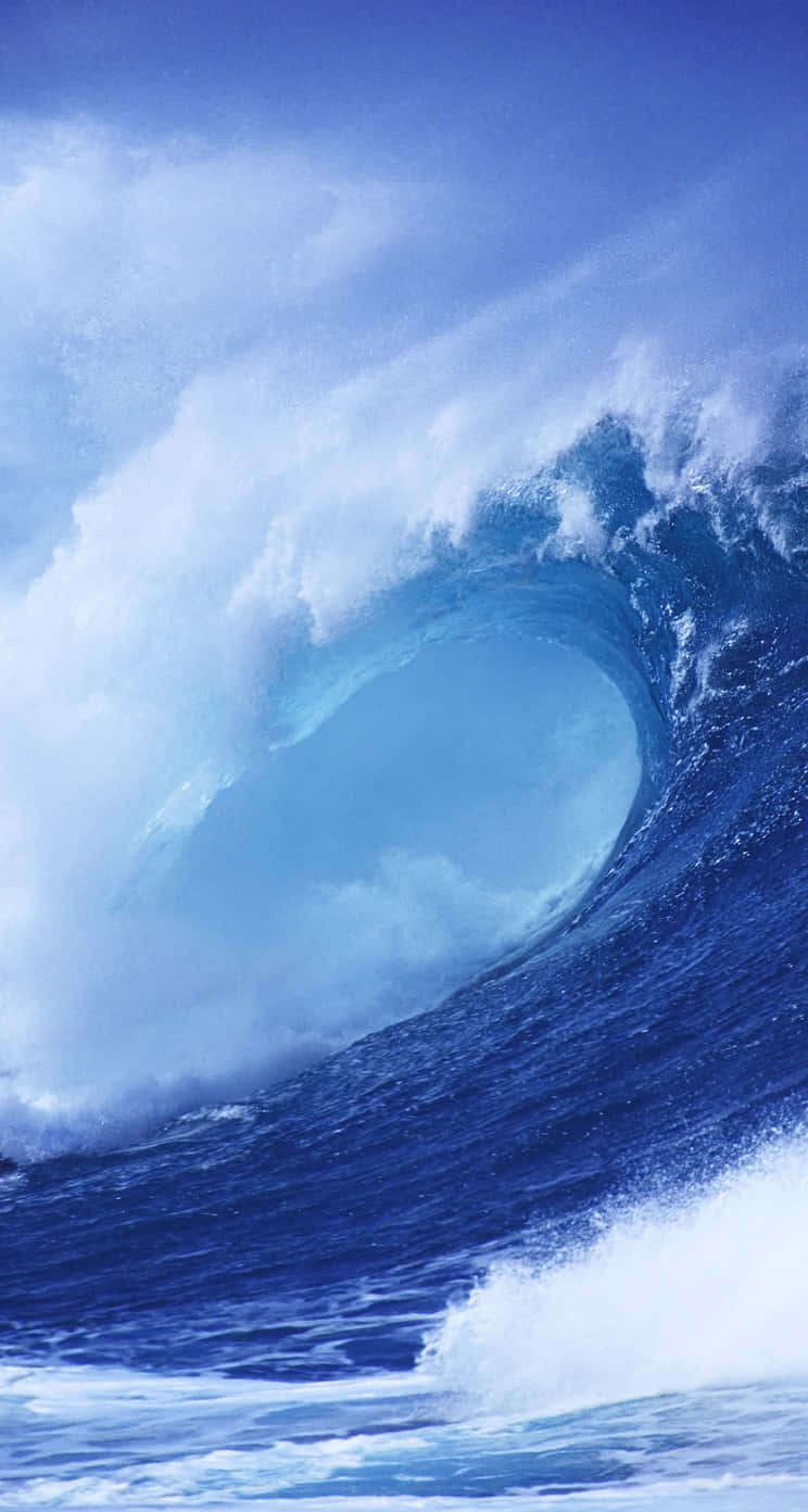 Original iPhone 5s Kæmpe Ocean Wave Tapet Wallpaper