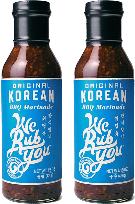 Original Korean B B Q Marinade Bottles PNG