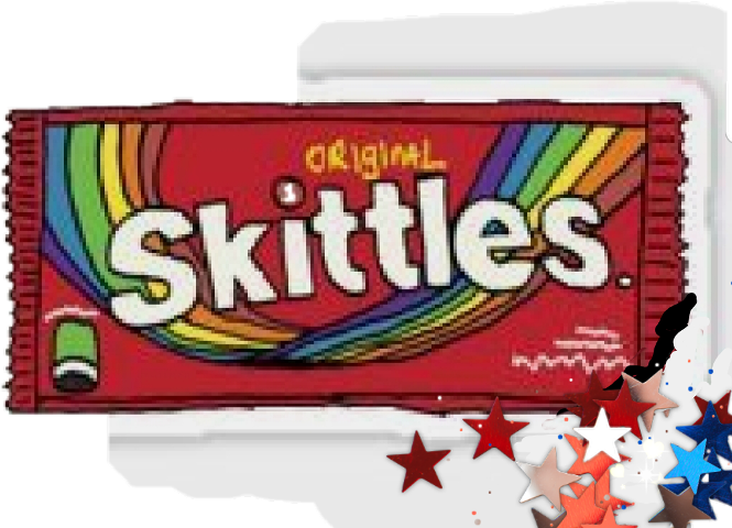 Original Skittles Package Design PNG