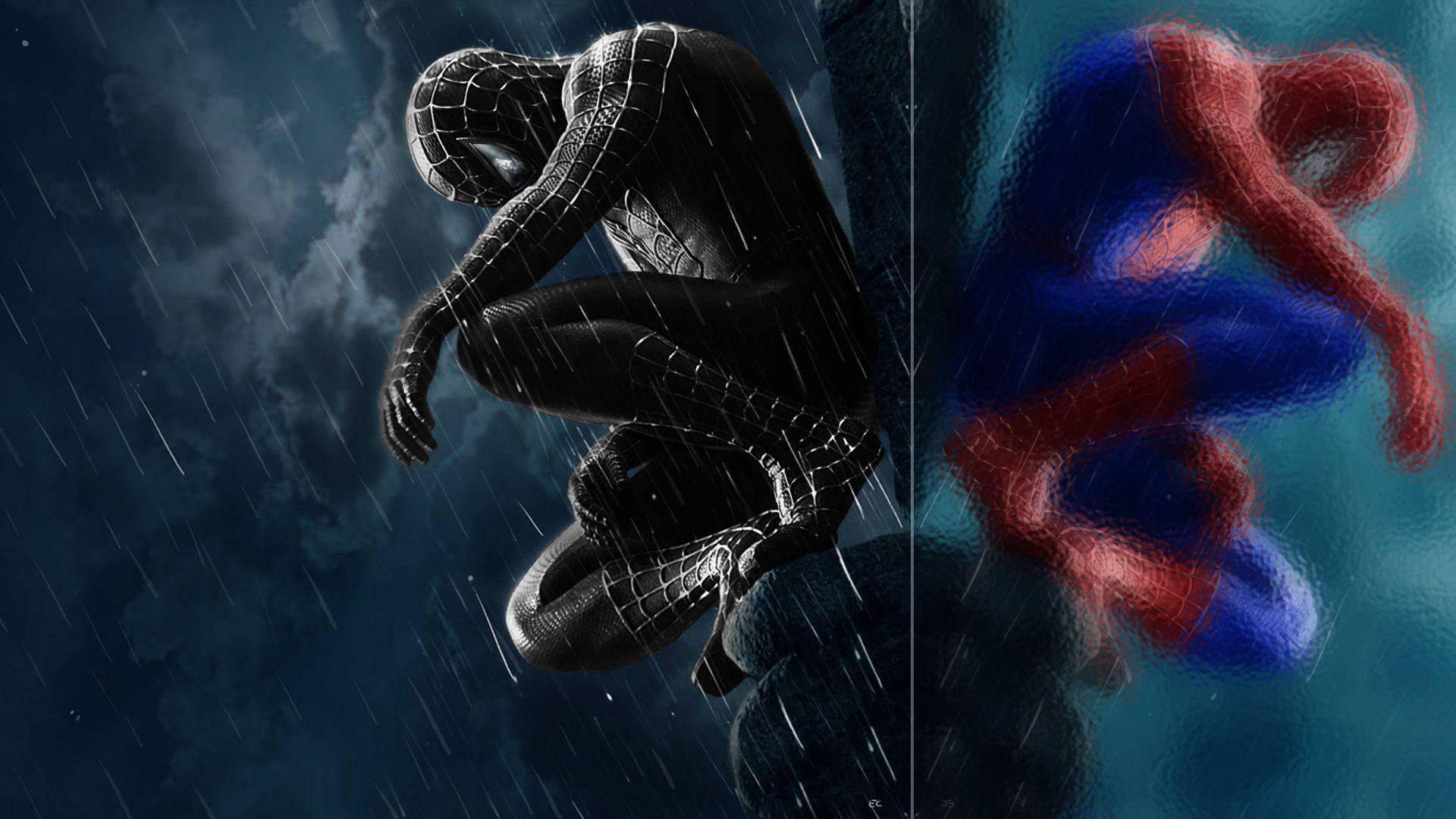 Личности человека паука. Человек паук враг в отражении Веном. Тоби Магуайр человек паук Веном. Веном человек паук 3. Человек паук враг в Зазеркалье.