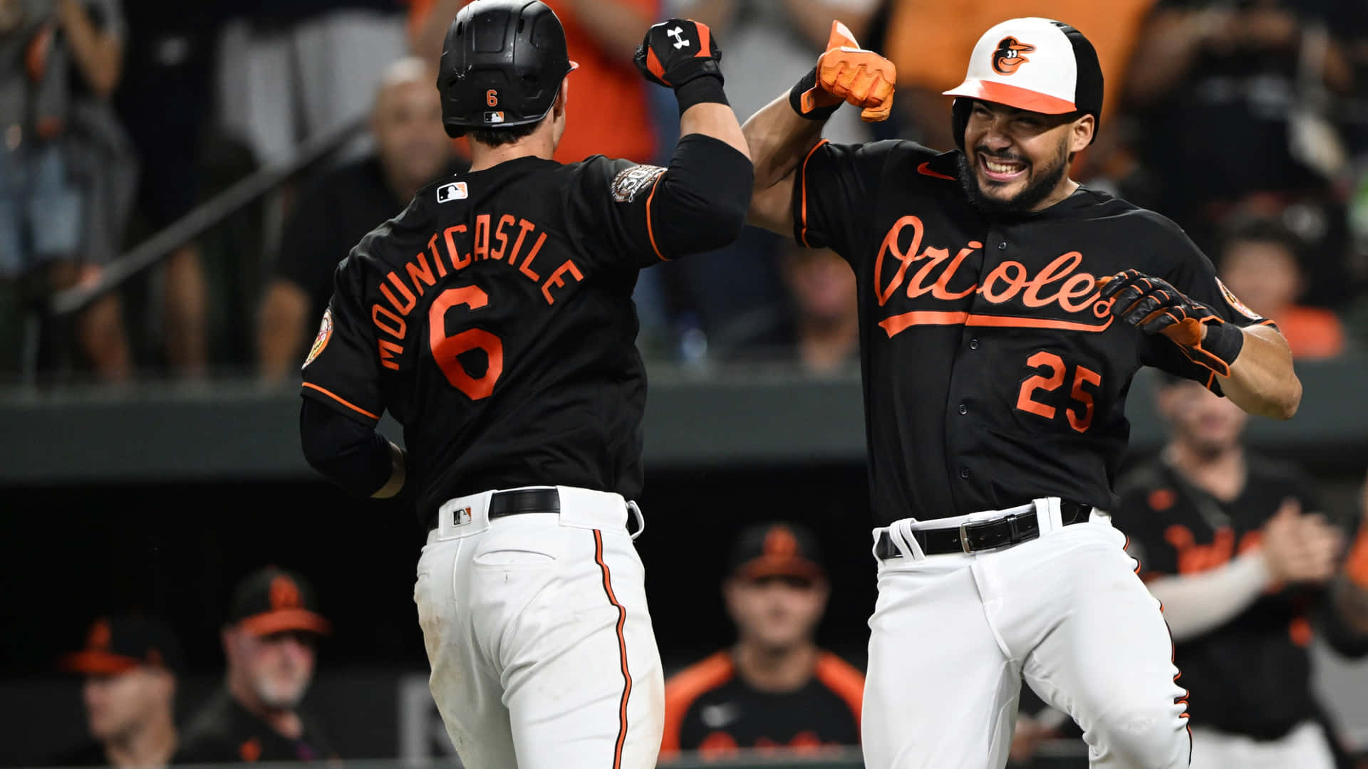Orioles Players Celebrating Victory Wallpaper