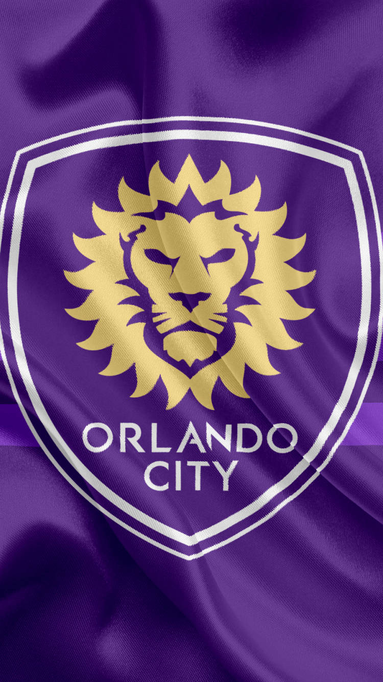 Orlando City Printed Logo Wallpaper