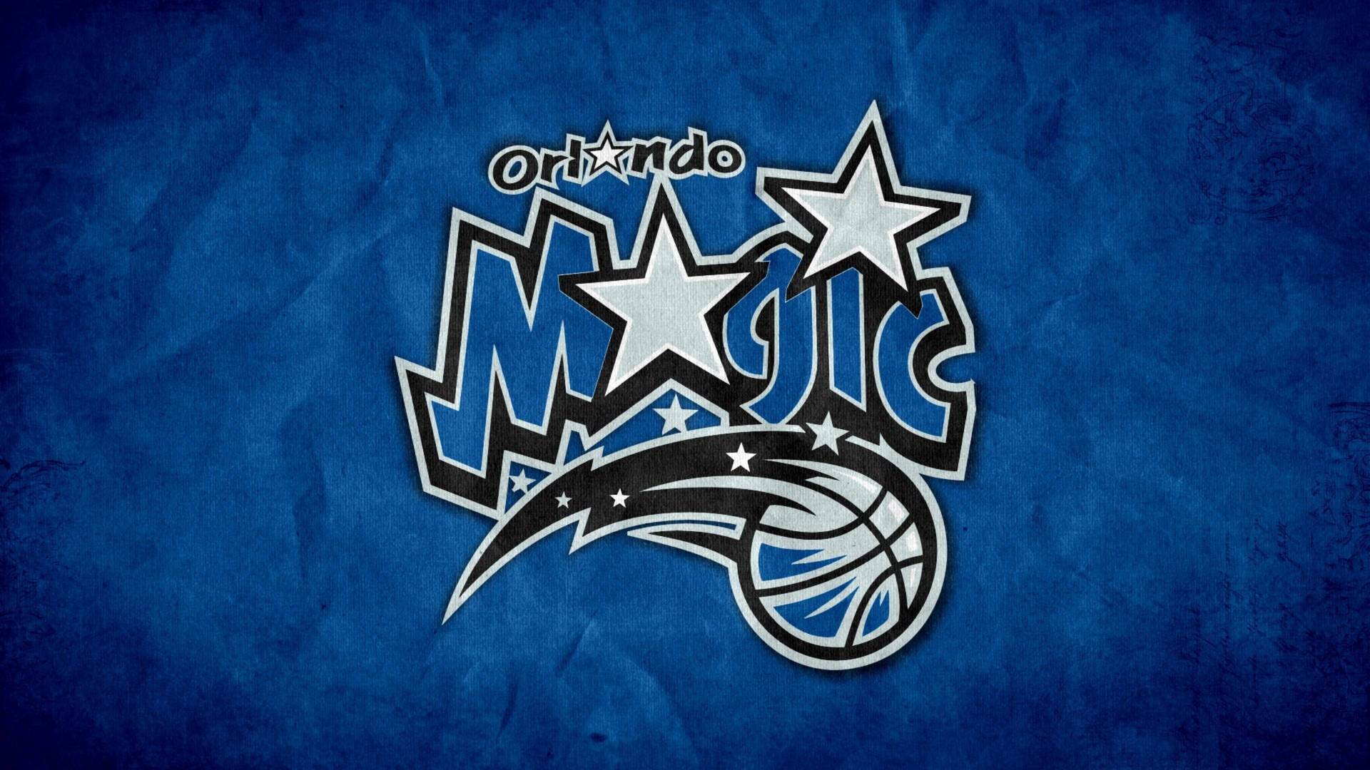 Orlando Magic Franchise Logo I Blå Wallpaper