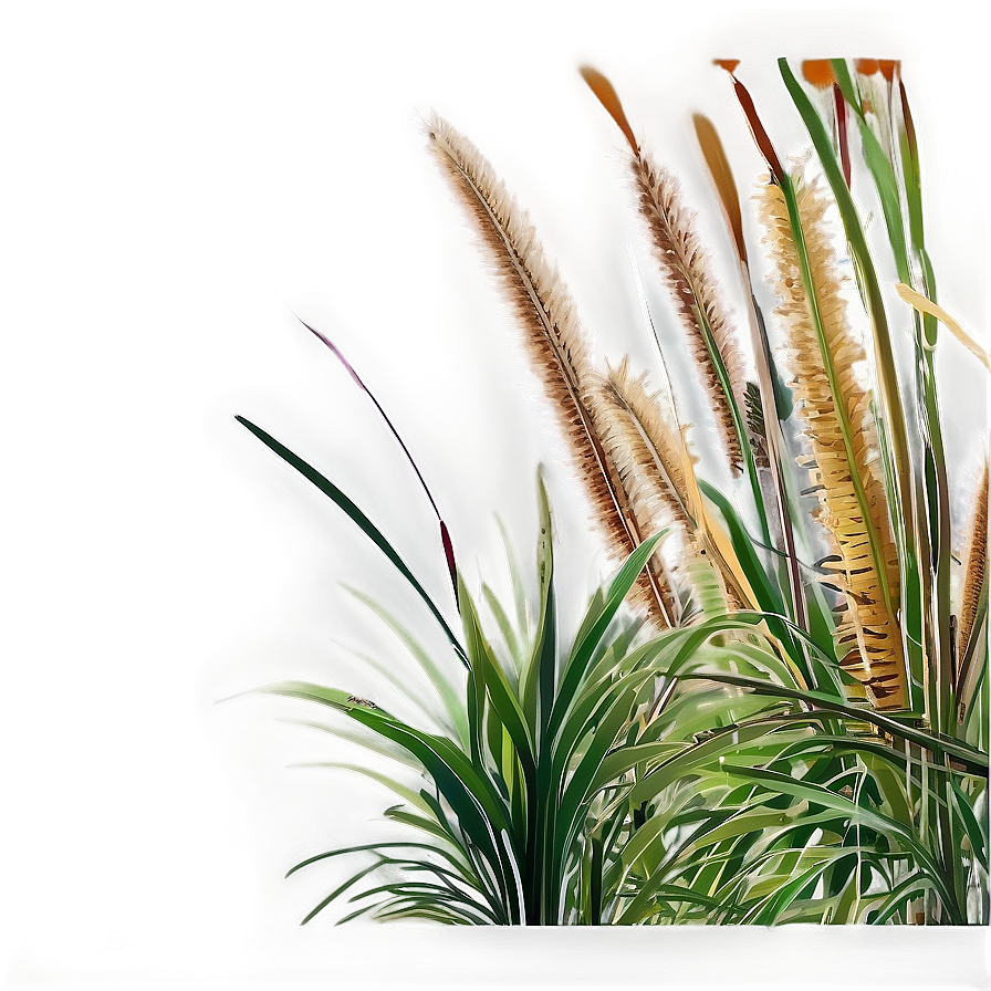Ornamental Grass Border Png 06212024 PNG