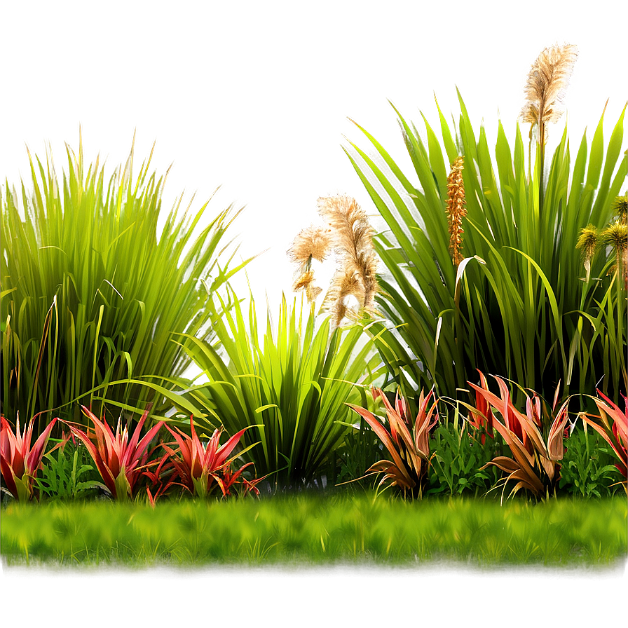 Ornamental Grass Border Png Qeo PNG
