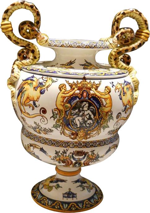 Download Ornate Antique Ceramic Urn | Wallpapers.com