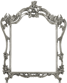 Ornate Baroque Style Frame PNG