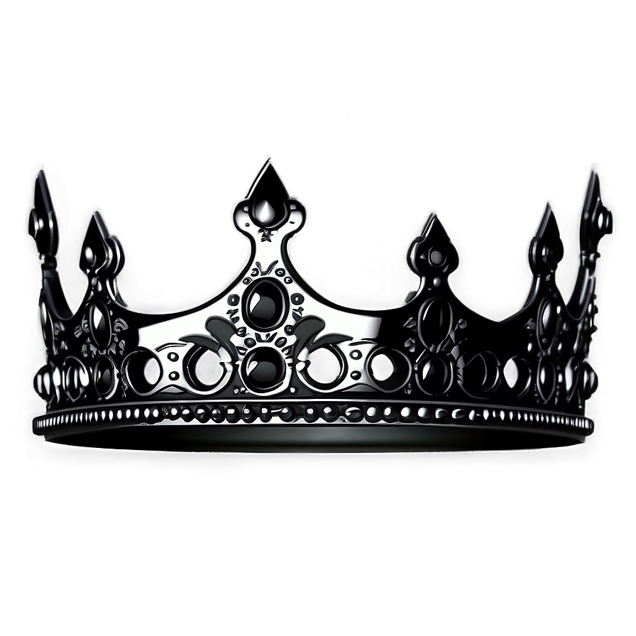 Download Ornate Black Crown Png 98 | Wallpapers.com