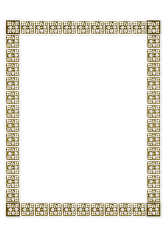 Ornate Black Gold Frame PNG