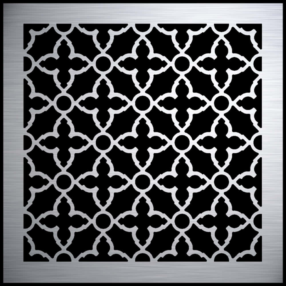 Ornate Black Ironwork Pattern PNG