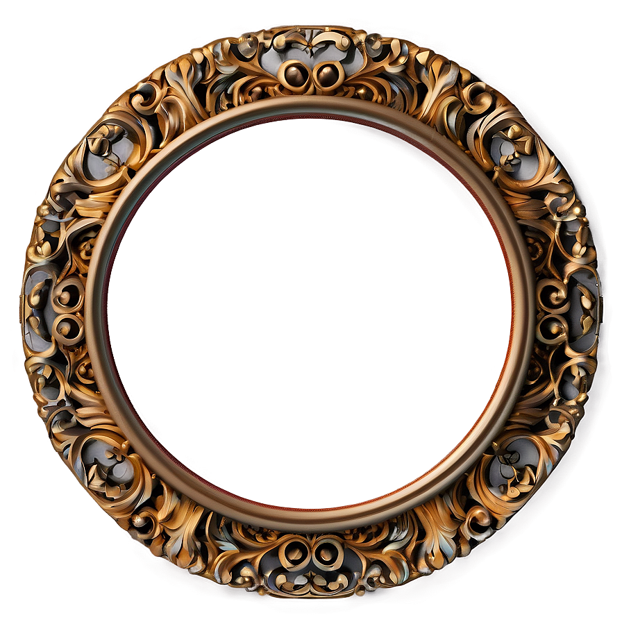 Ornate Circle Frame Png Ksh63 PNG