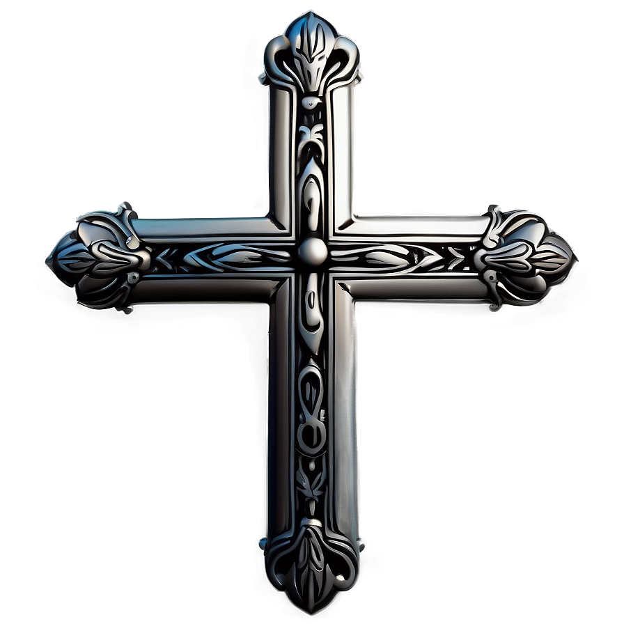 Ornate Cross Pattern Png 04302024 PNG