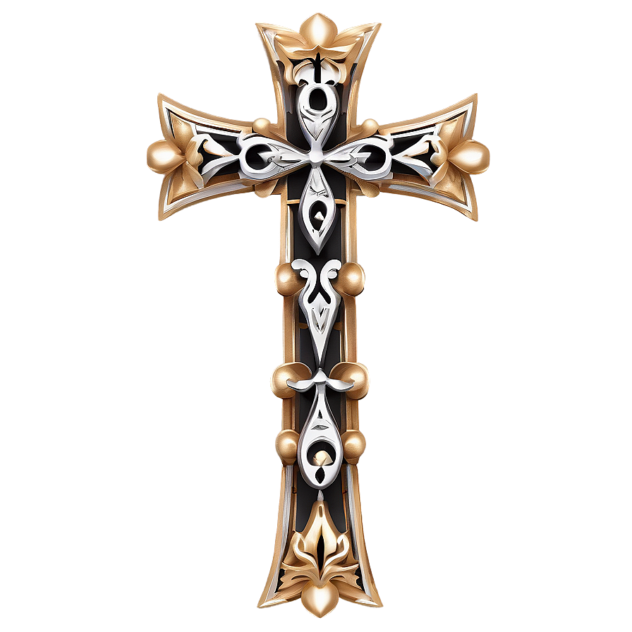 Ornate Cross Pattern Png Jrk70 PNG