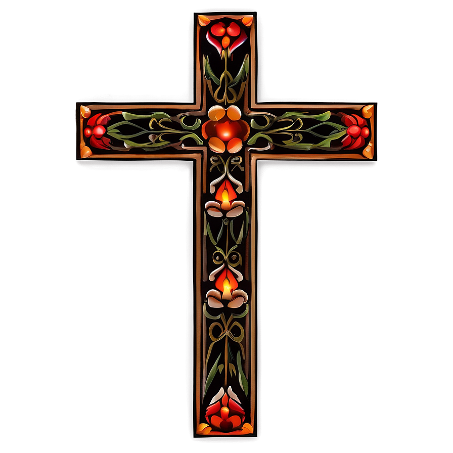 Ornate Cross Pattern Png Scw PNG