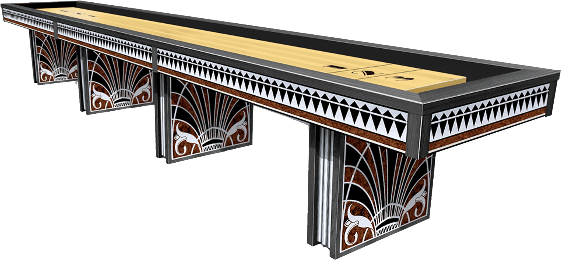 Ornate Custom Pool Table Design PNG