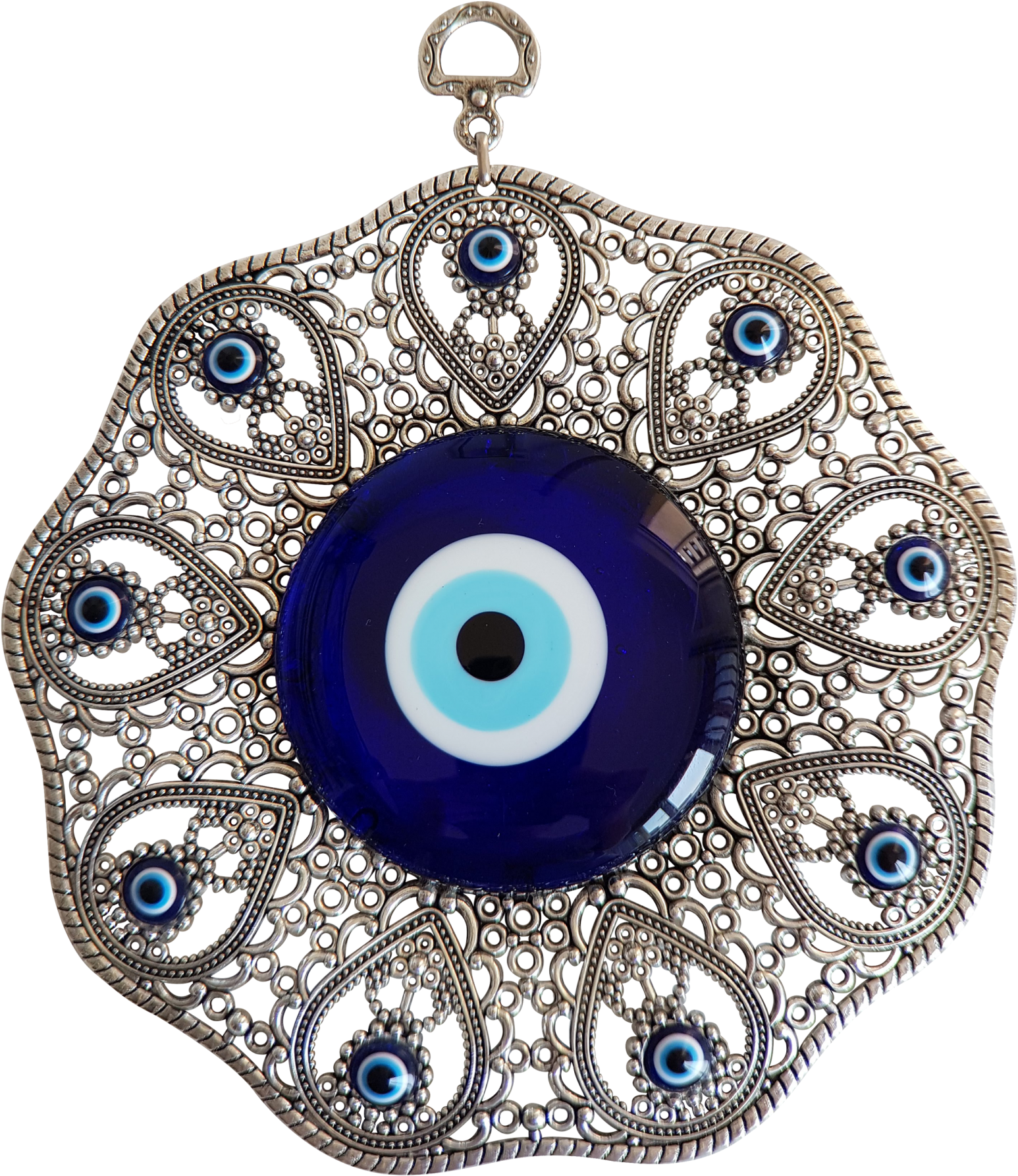 Ornate Evil Eye Amulet PNG