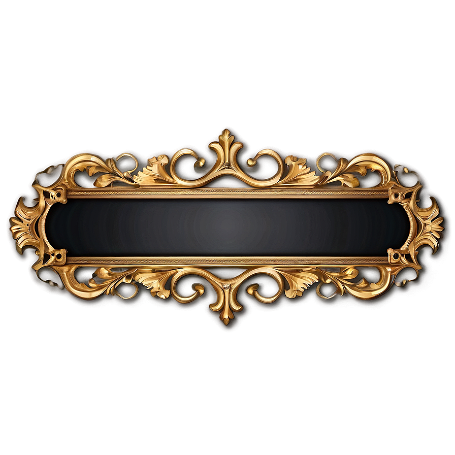 Download Ornate Gold Frame Png Dbc64 | Wallpapers.com