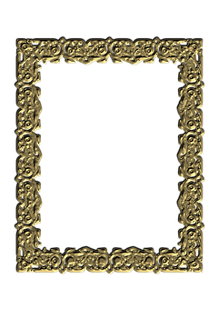 Ornate Golden Frame PNG