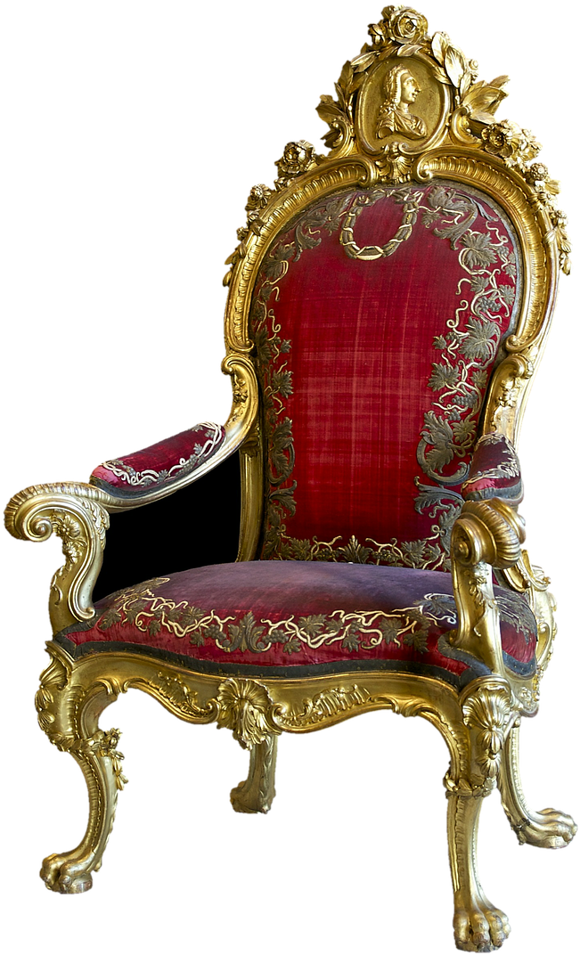 Download Ornate Golden Throne Chair | Wallpapers.com