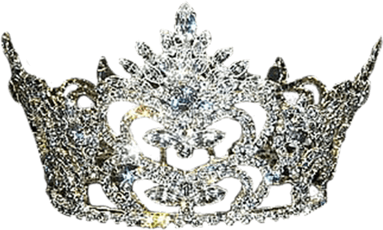Ornate Silver Crown Graphic PNG