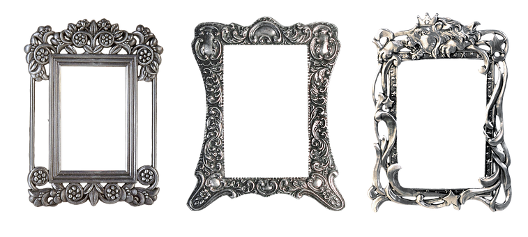 Download Ornate Silver Picture Frames | Wallpapers.com