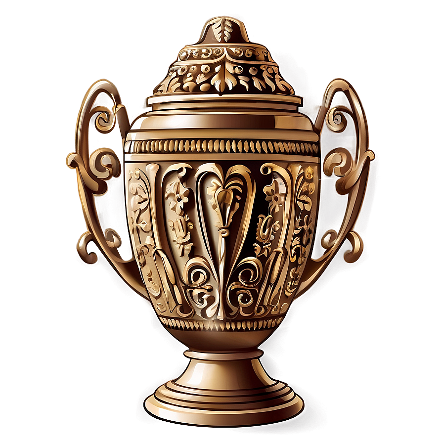 Ornate Urn Illustration Png 06132024 PNG