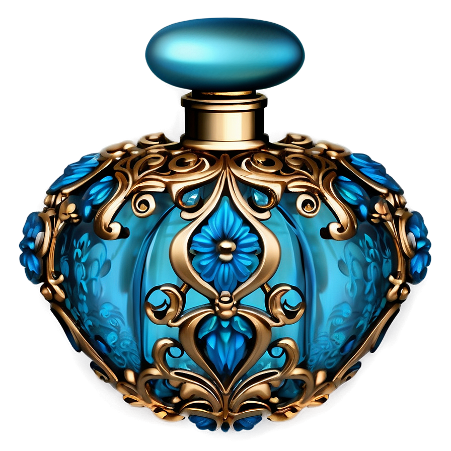 Ornate Victorian Perfume Bottle Png Bnh96 PNG