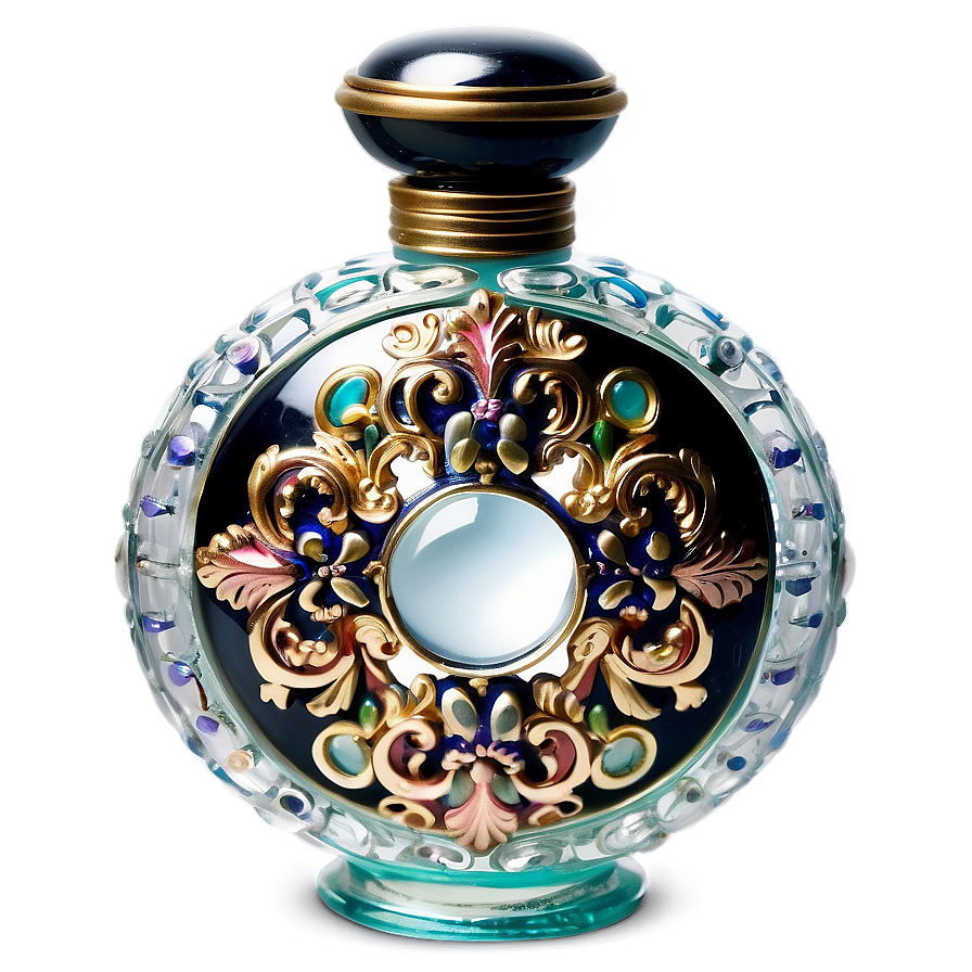 Ornate Victorian Perfume Bottle Png Djx PNG