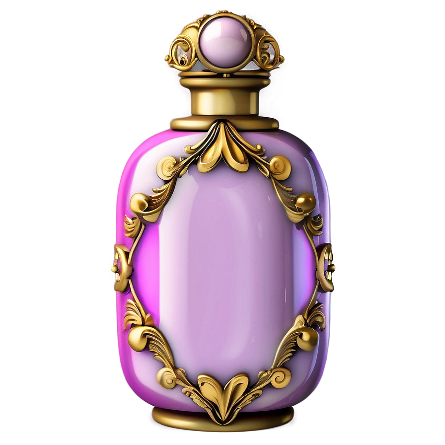 Ornate Victorian Perfume Bottle Png Iff84 PNG