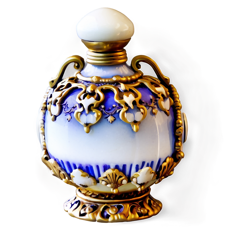 Ornate Victorian Perfume Bottle Png Iwf89 PNG